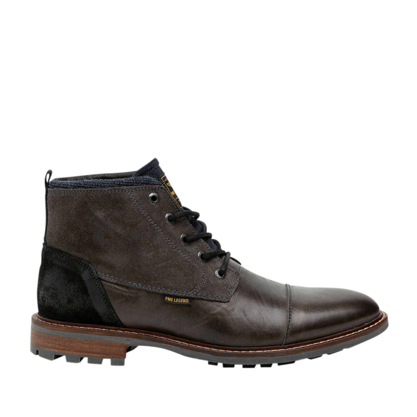 Grizzler leren veterboots antraciet Grizzler leren veterboots antraciet