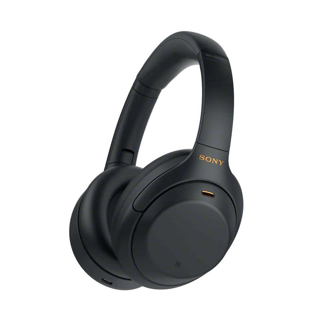 Sony WH-1000XM4 draadloze koptelefoon met Noise Cancelling draadloze over-ear hoofdtelefoon met noise cancelling, Zwart