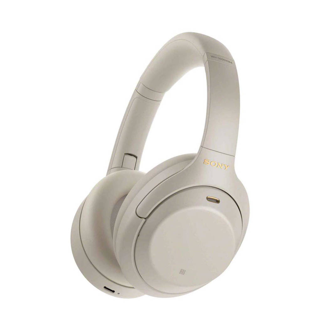 Sony WH-1000XM4 draadloze koptelefoon met Noise Cancelling draadloze over-ear hoofdtelefoon met noise cancelling, Zilver