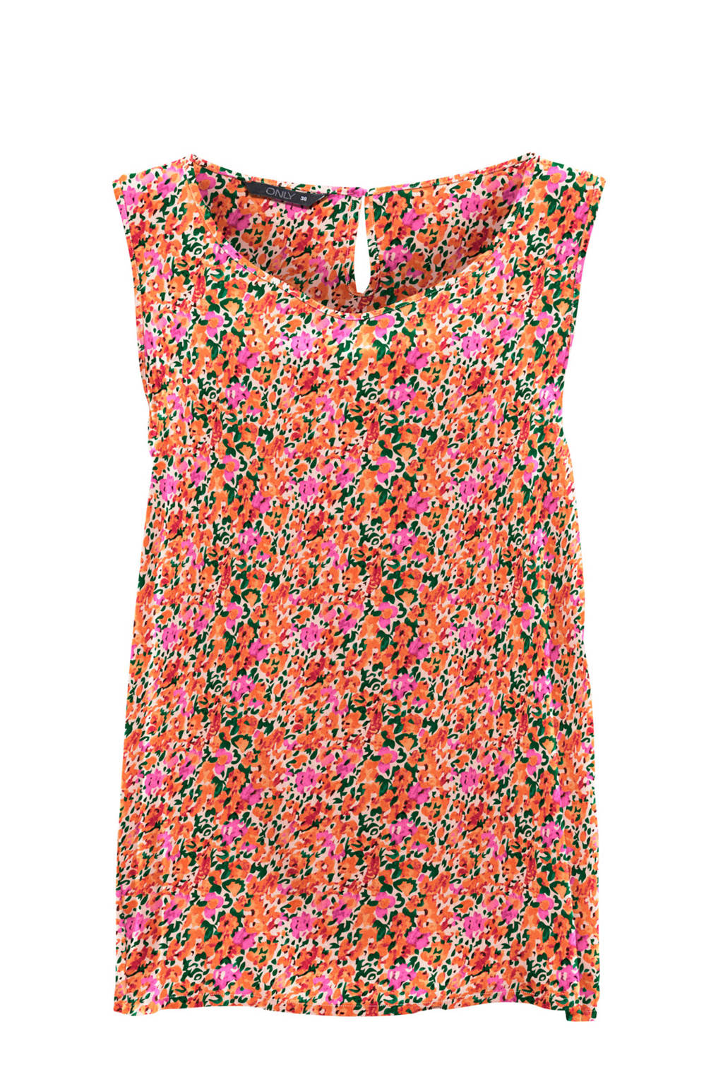 ONLY top met all over print oranje, Oranje