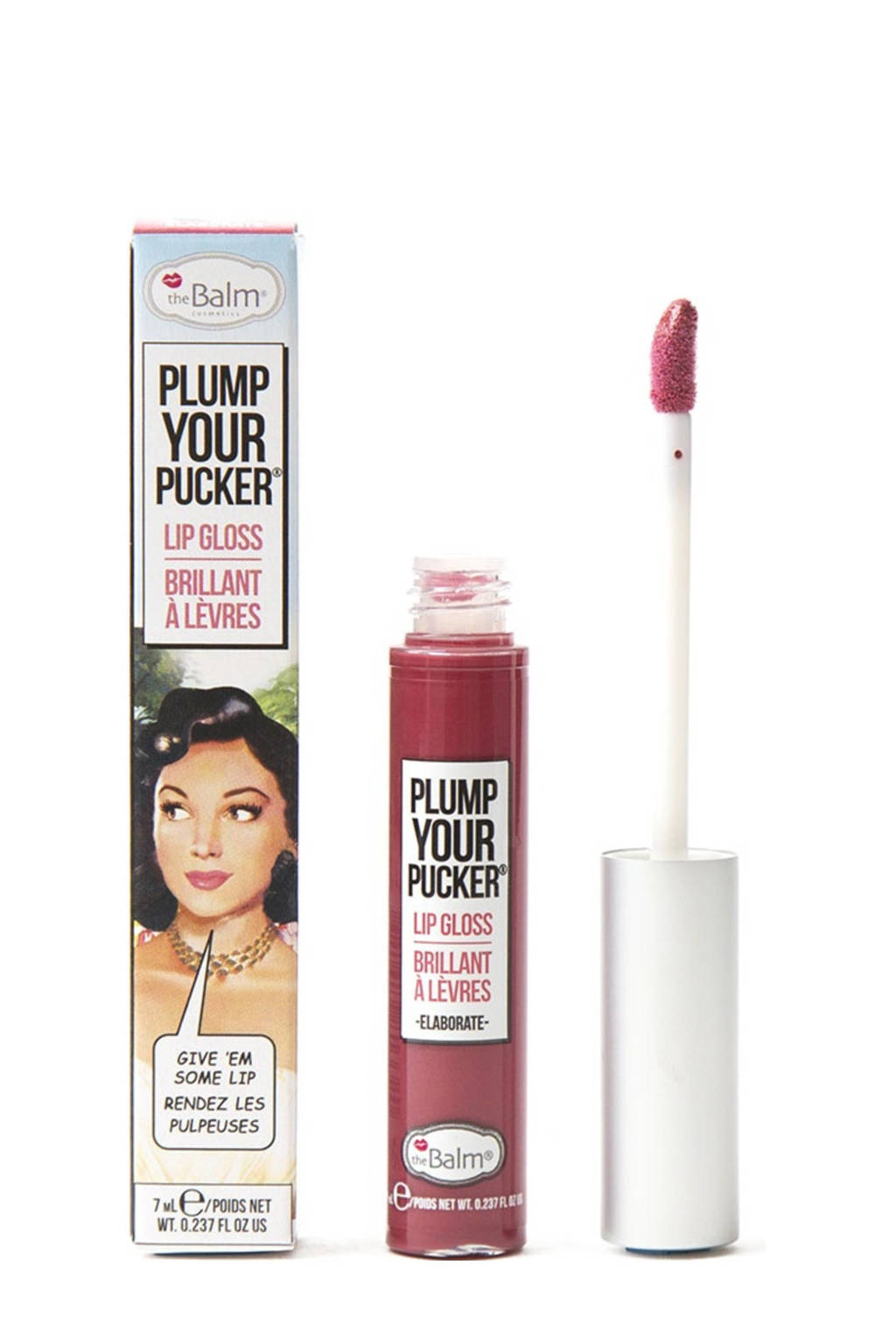 The Balm Plump Your Pucker lipgloss - Elaborate, Peach