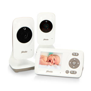 DVM-71+DVM-71C babyfoon met 2 camera's en 2.4" kleurenscherm, wit/taupe