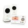 Alecto DVM-71+DVM-71C babyfoon met 2 camera's en 2.4" kleurenscherm, wit/taupe