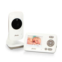 Alecto DVM-71 babyfoon met camera en 2.4" kleurenscherm, wit/taupe