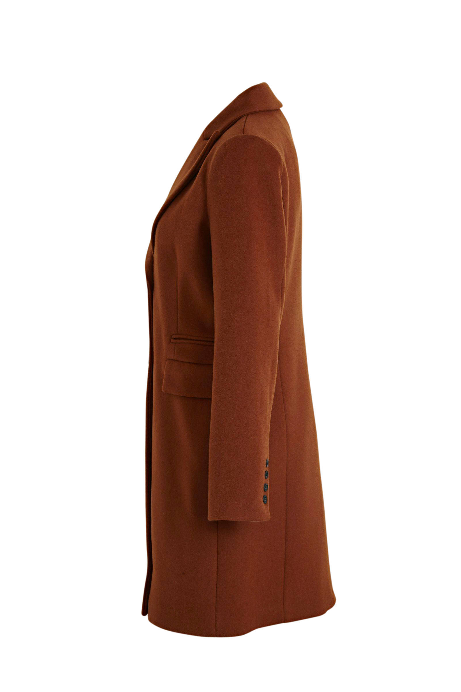 Giacomo coat met wol dark cognac | wehkamp Giacomo coat met wol dark cognac | wehkamp