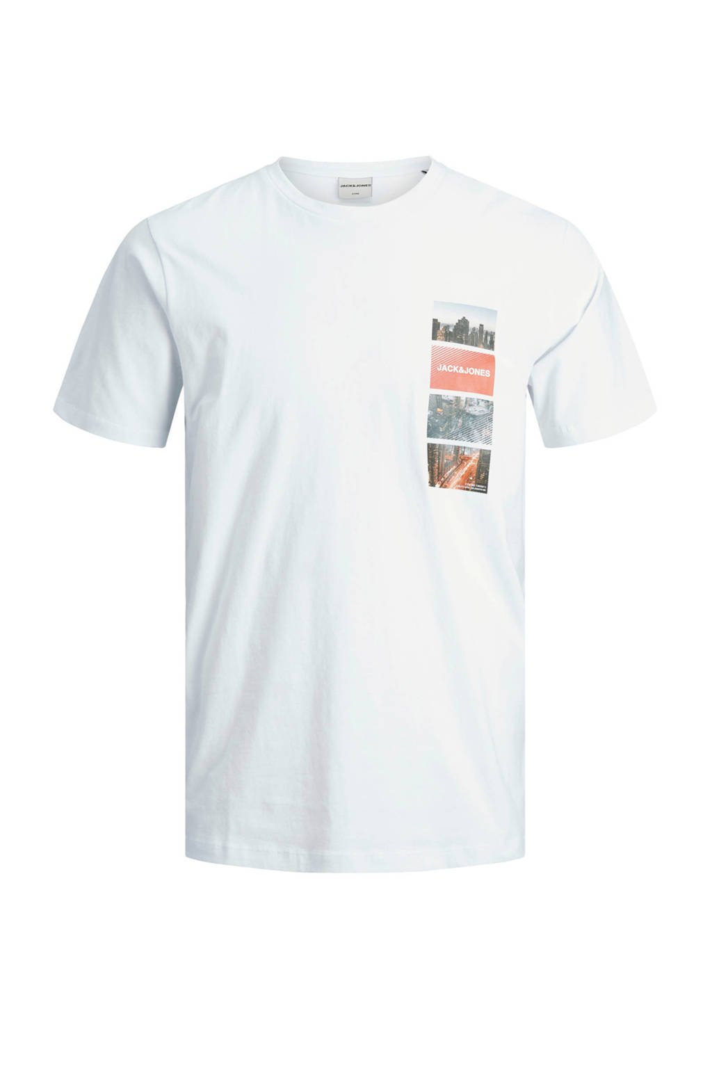 JACK & JONES CORE T-shirt met printopdruk wit, Wit
