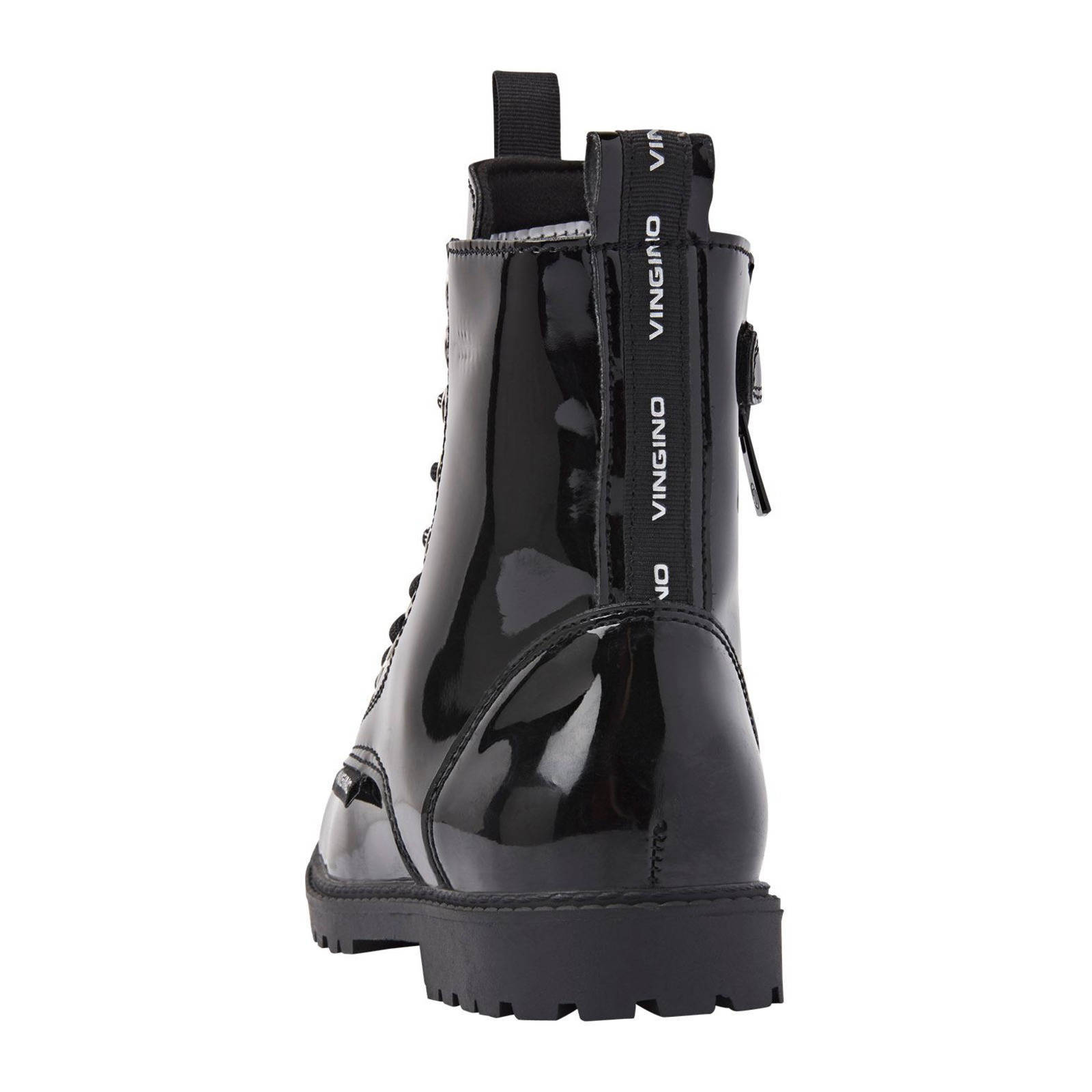 Vingino Eva High lak veterboots zwart | wehkamp