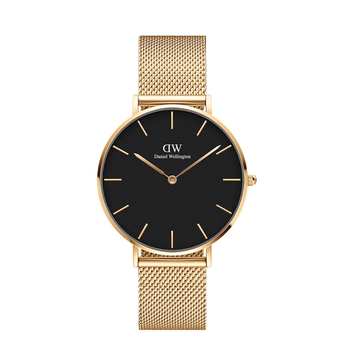 Daniel Wellington Petite Rose Goud Leren Horloge
