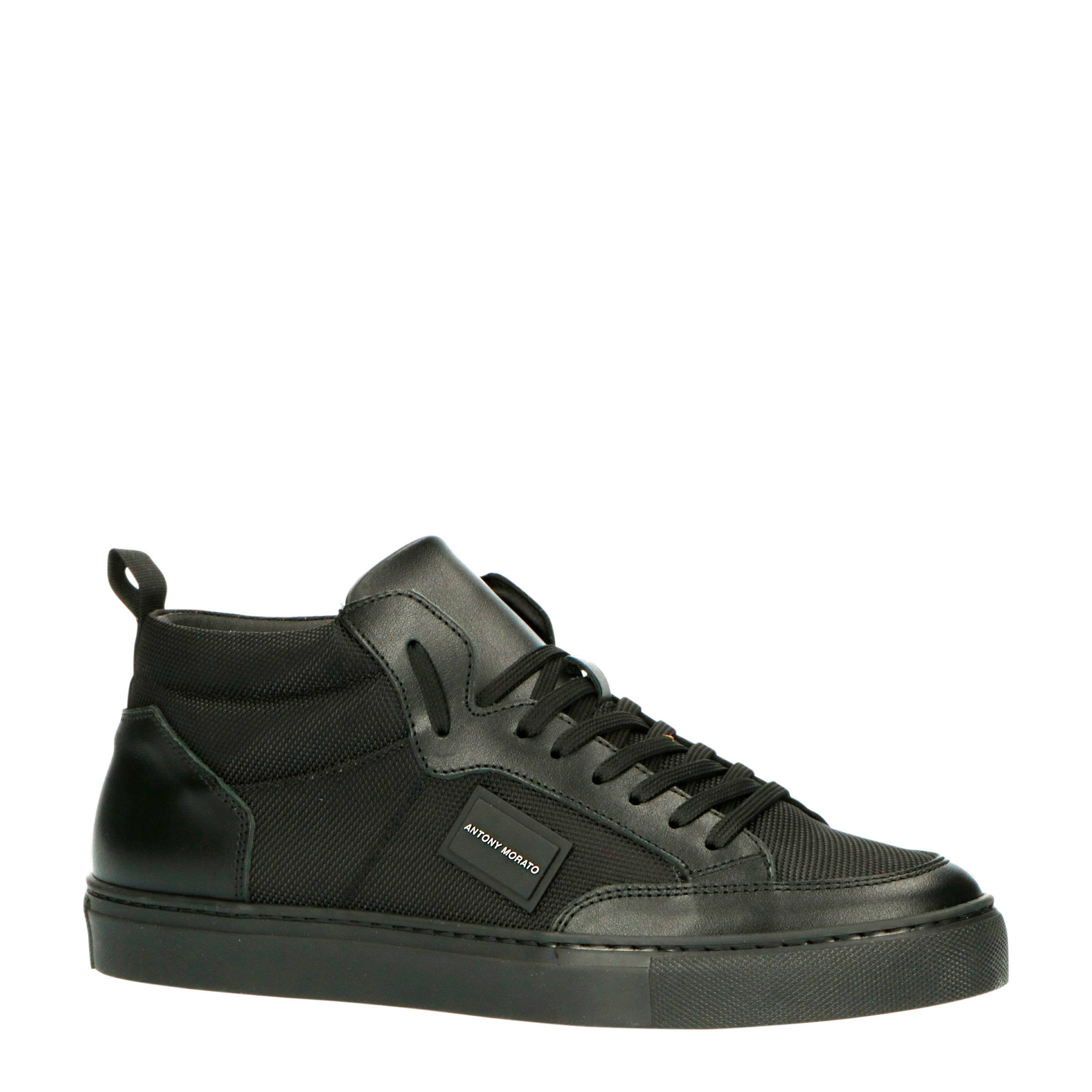 Antony Morato MMFW01309-LE500019 hoge sneakers zwart | wehkamp