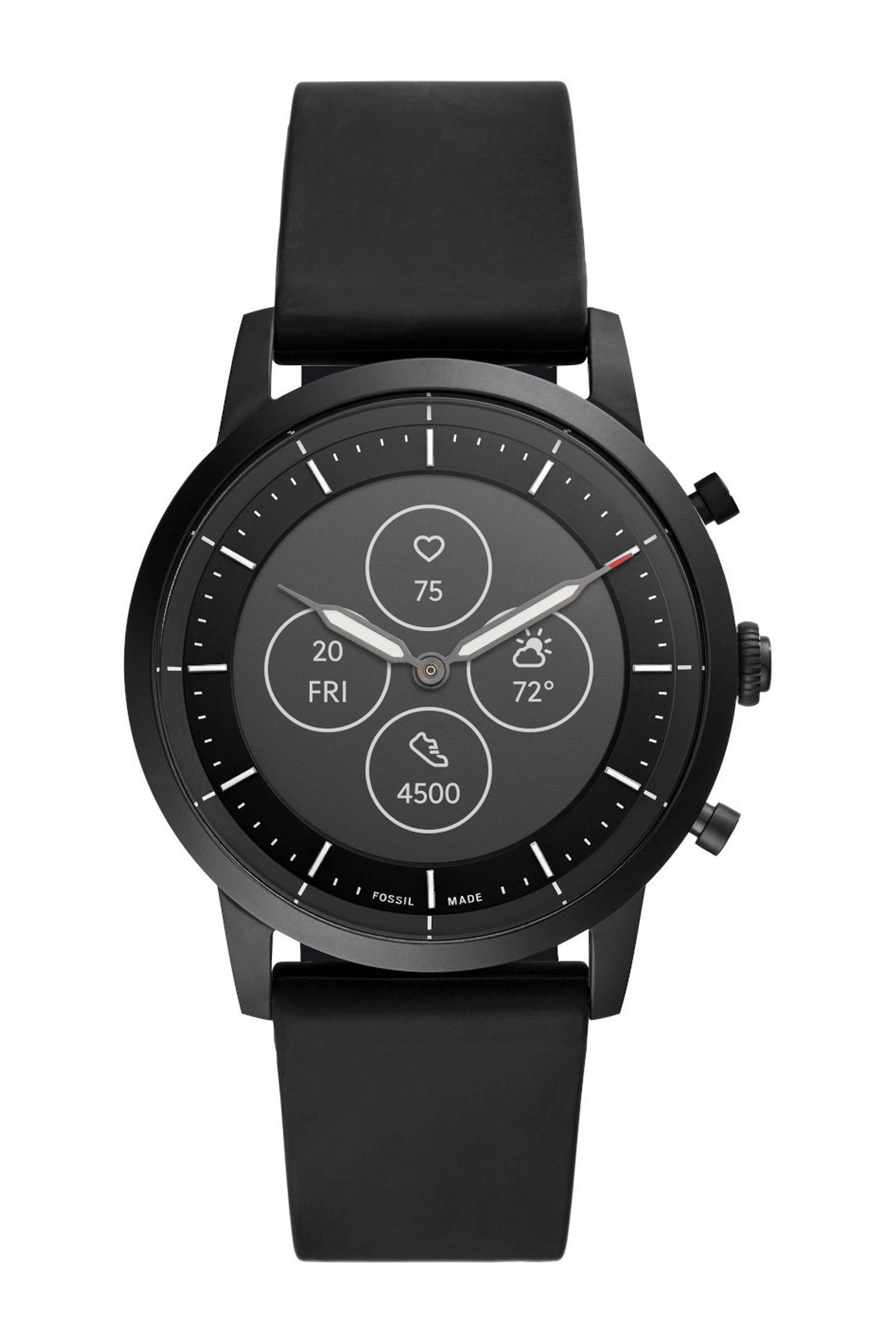Fossil Collider Heren Hybrid HR Smartwatch FTW7010 | wehkamp