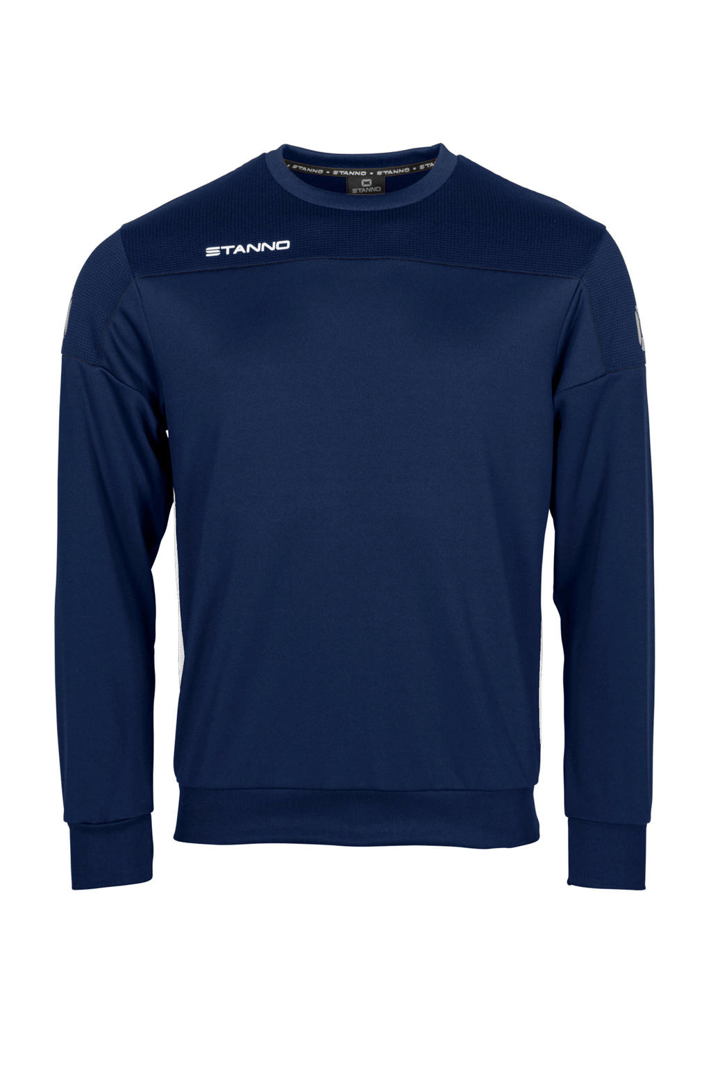 Stanno   voetbalsweater donkerblauw/wit