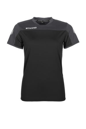 sport T-shirt zwart/grijs