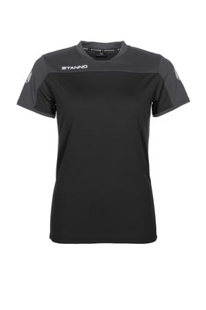 voetbalshirt zwart/grijs