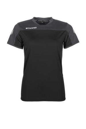 voetbalshirt zwart/grijs