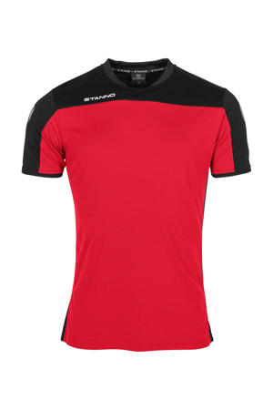 Junior  voetbalshirt rood/zwart