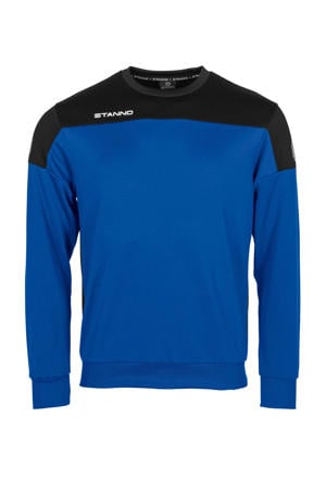   voetbalsweater blauw/zwart