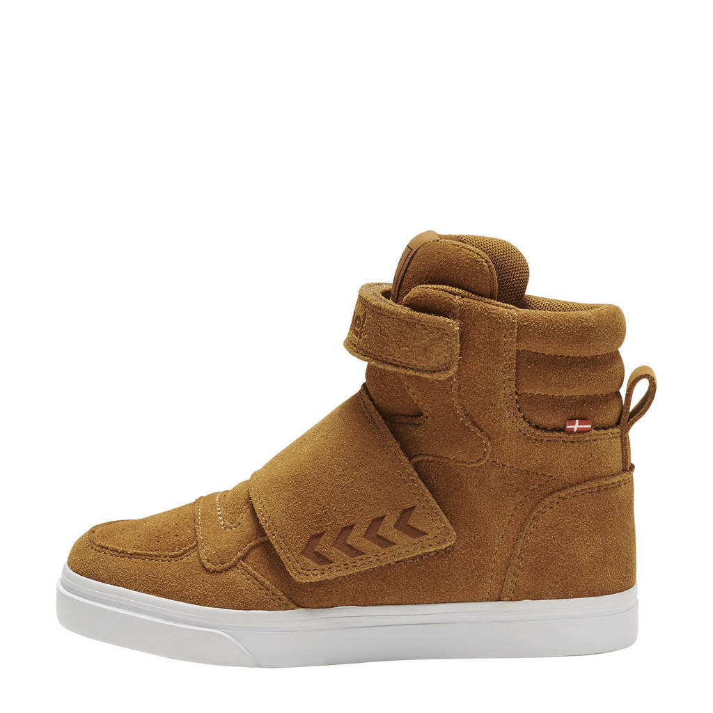 hummel Stadil Tonal Jr suede sneakers cognac, Cognac