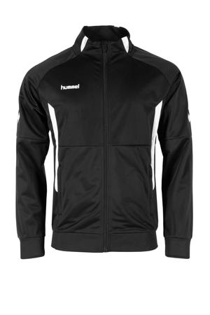 Junior trainingsjack zwart