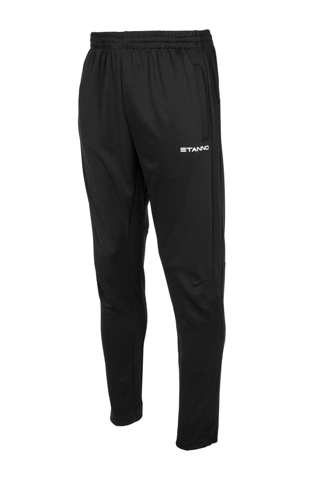 Zwarte heren Stanno Senior trainingsbroek van polyester met effen