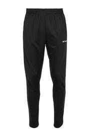 thumbnail: Zwarte jongens Stanno trainingsbroek van polyester met regular fit en elastische tailleband met koord
