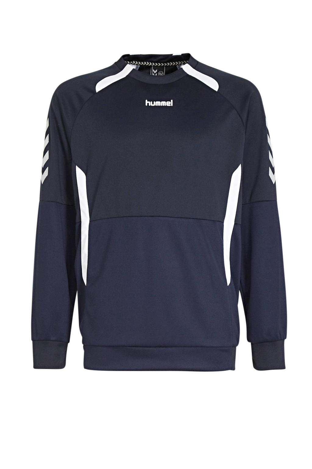 hummel Junior  sportsweater Authentic Top RN donkerblauw/wit