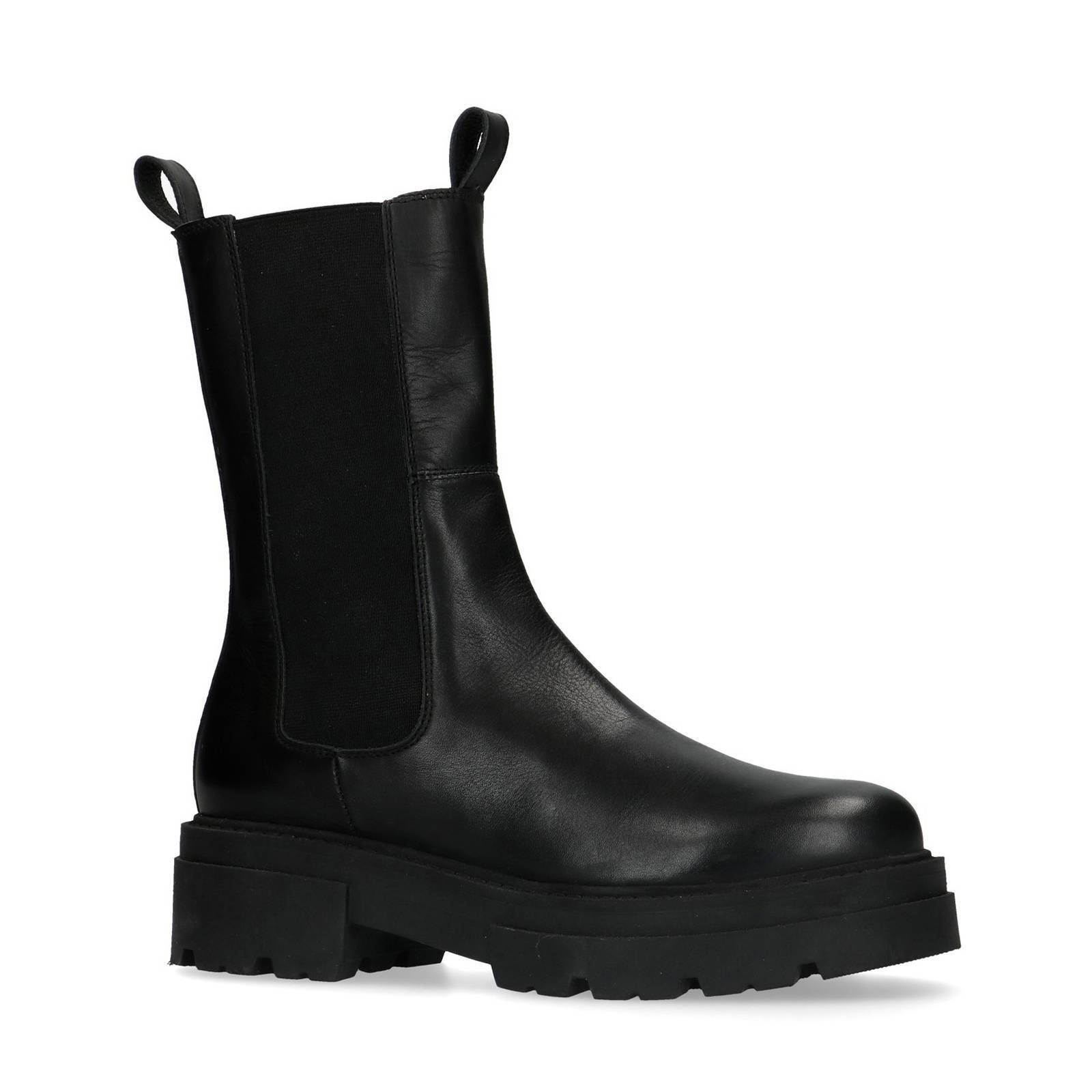 Sacha hoge leren chelsea boots zwart | wehkamp