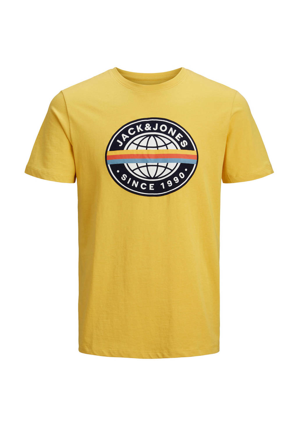 JACK & JONES ORIGINALS T-shirt met printopdruk geel, Geel