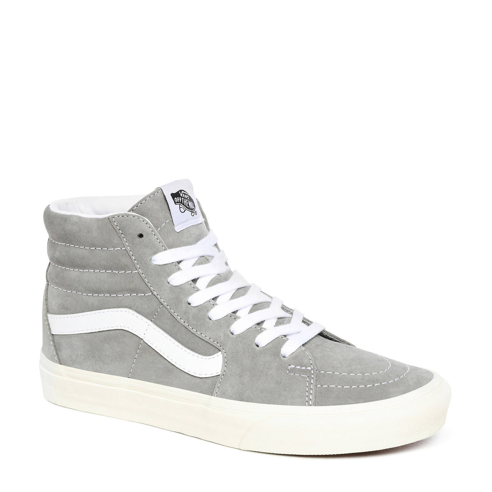 VANS SK8-Hi suede sneakers grijs/wit | wehkamp