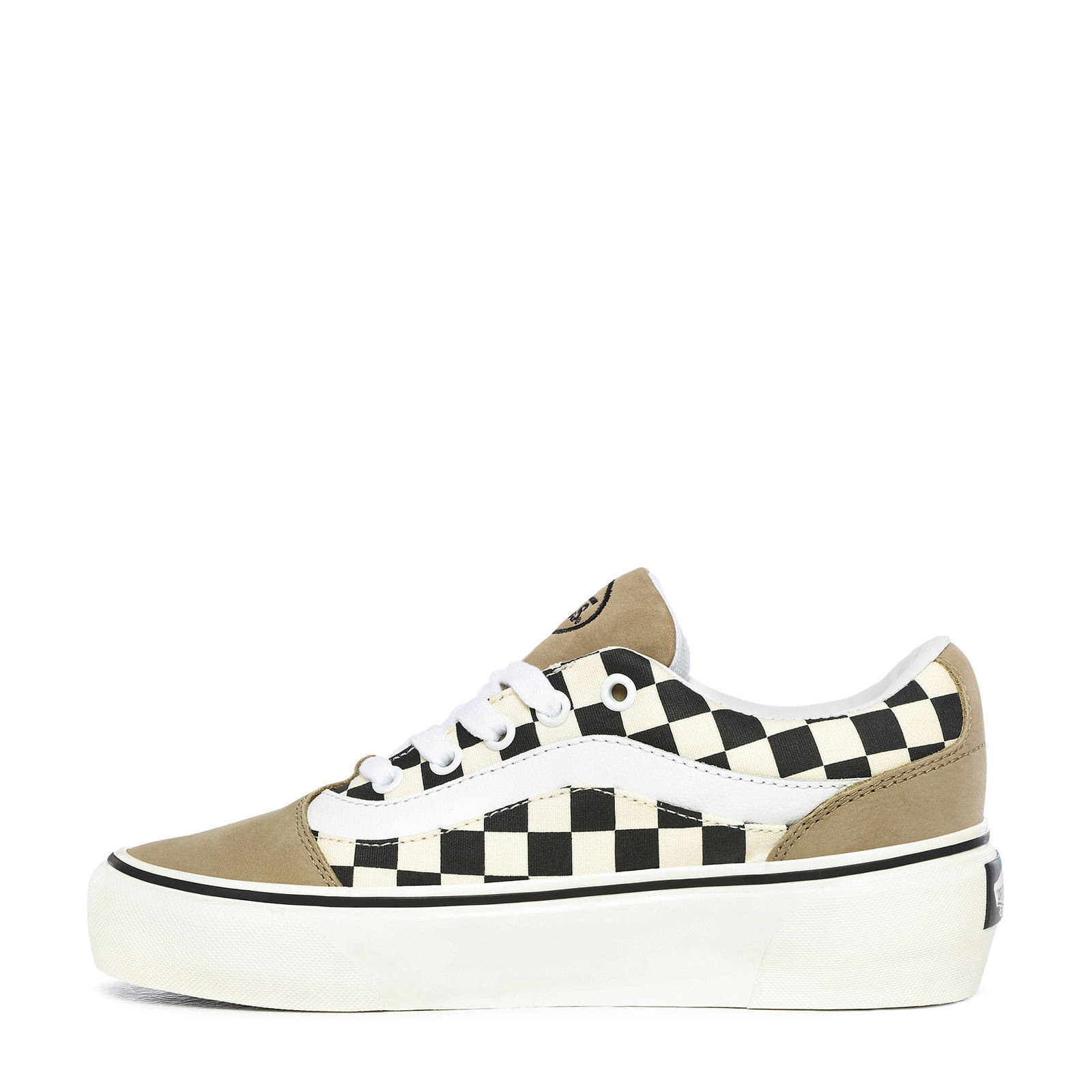 VANS Shape NI (OG) sneakers met ruit zand/zwart/wit | wehkamp
