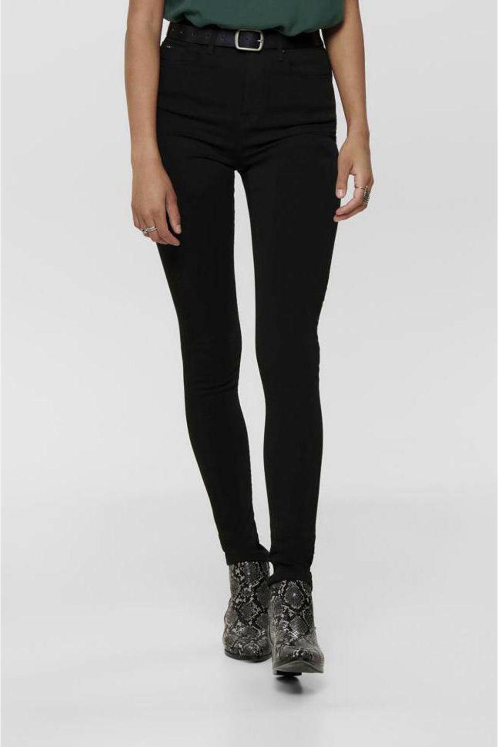 ONLY high waist skinny jeans ONLFOREVER black denim