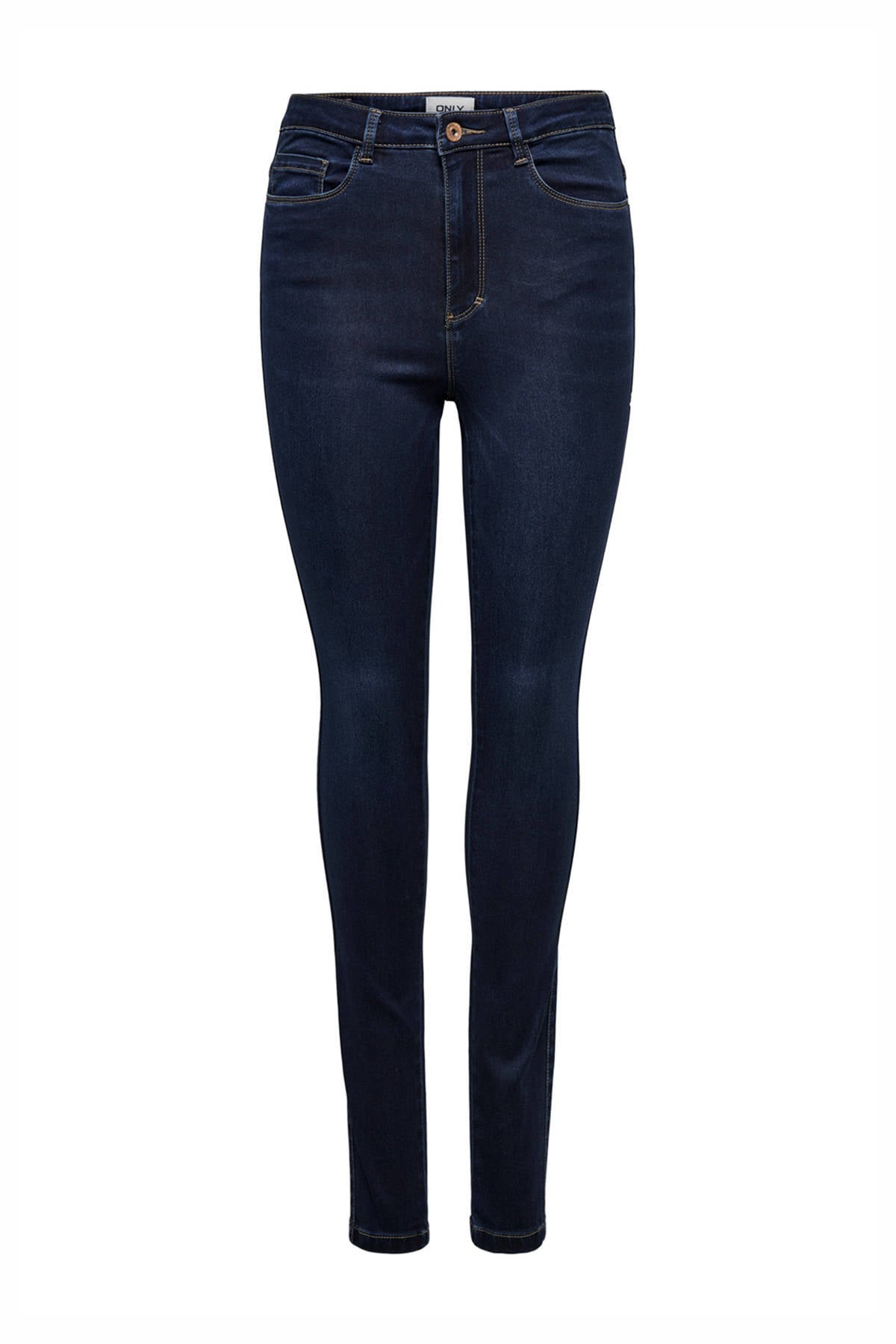 ONLY high waist skinny jeans ONLROYAL dark blue denim regular | wehkamp