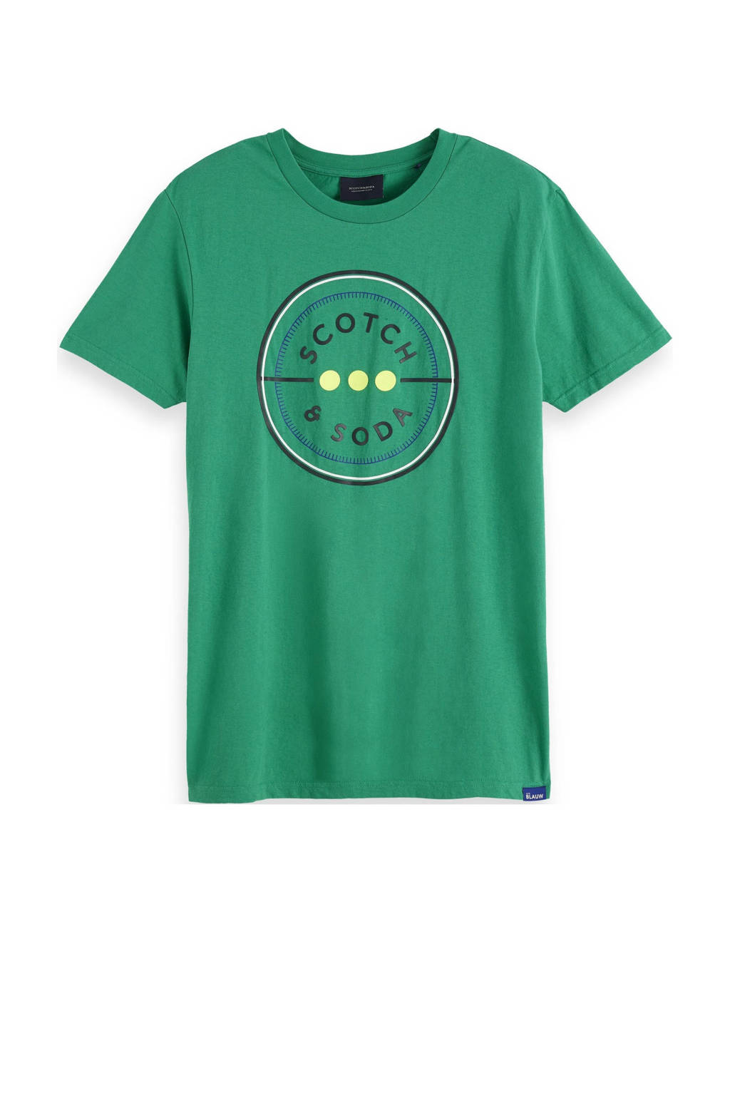 Scotch & Soda T-shirt met printopdruk groen, Groen