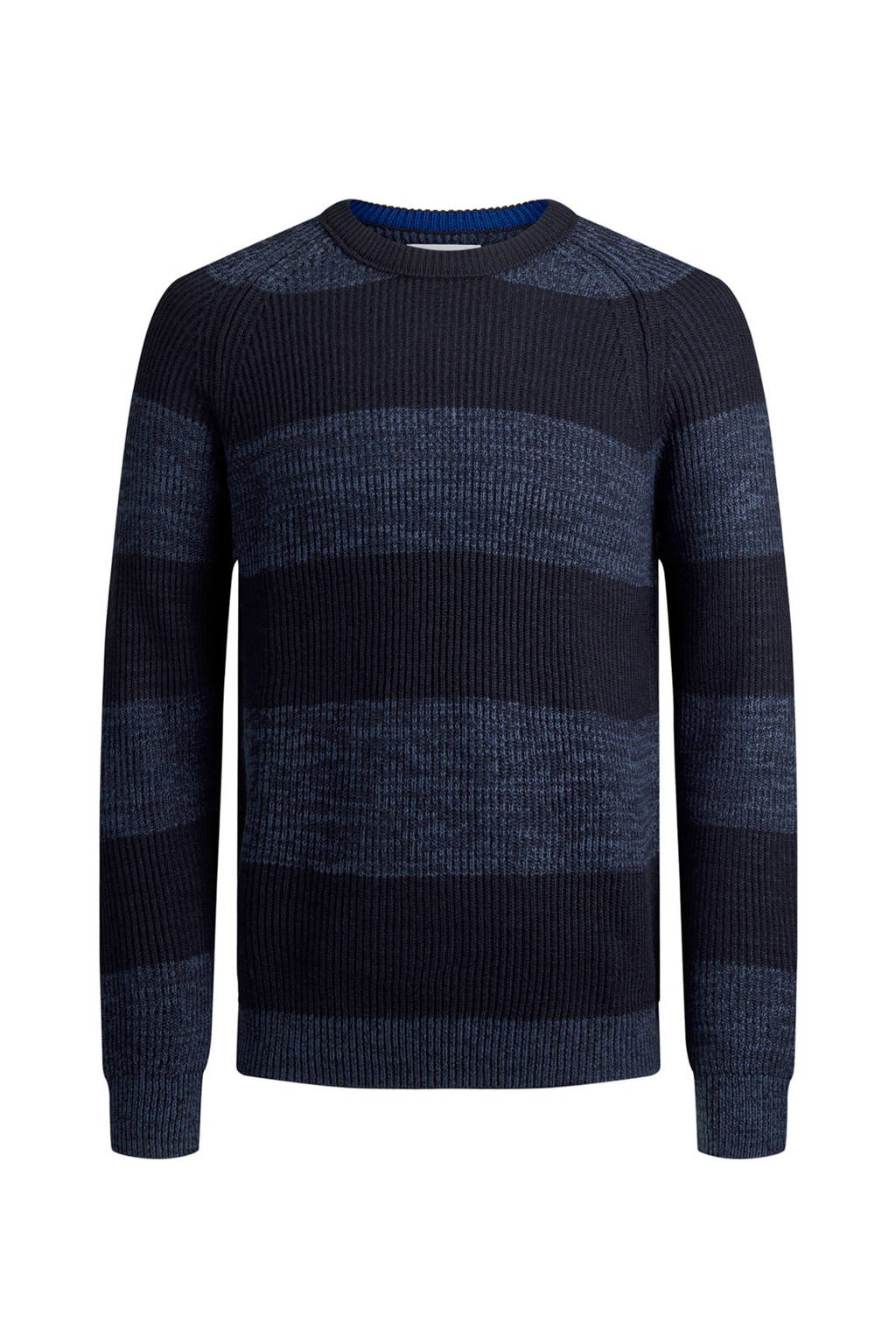JACK & JONES PLUS SIZE gestreepte trui donkerblauw, Donkerblauw