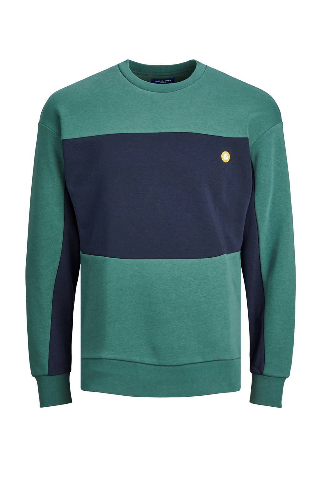 JACK & JONES ORIGINALS sweater groen/marine, Groen/marine