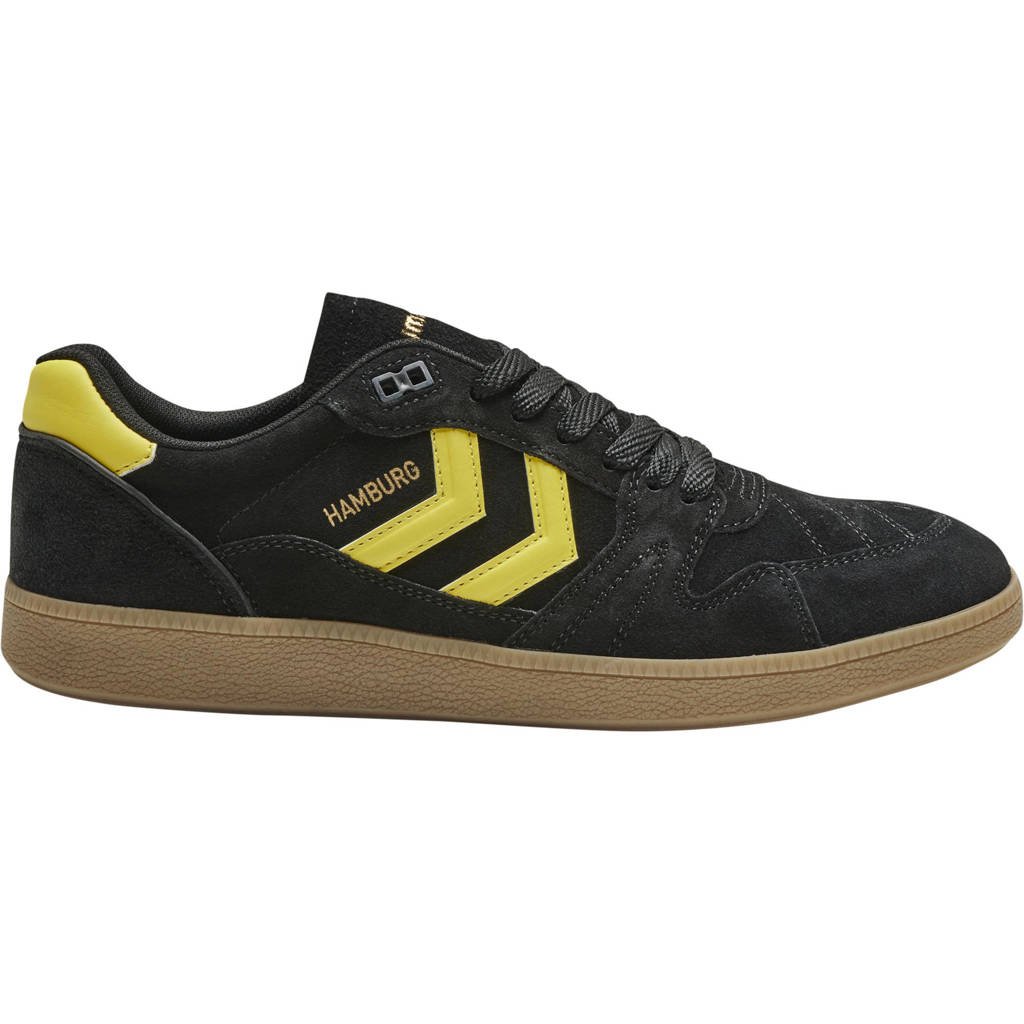 hummel HB Team Suede sneakers zwart/geel, Zwart/geel