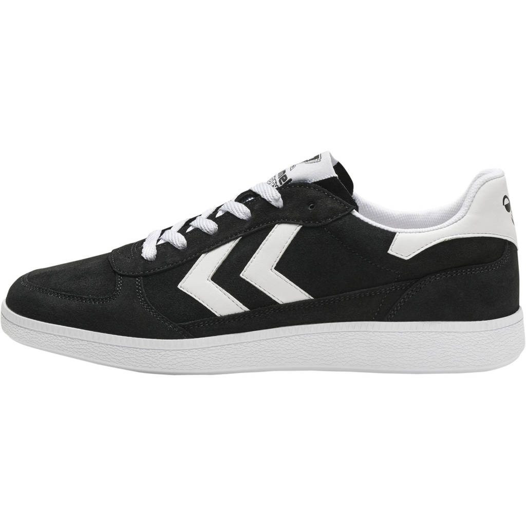 hummel Victory suede sneakers zwart/wit, Zwart/wit