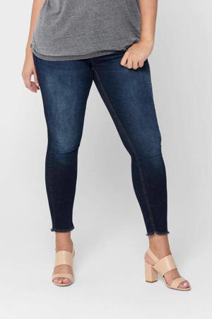 regular waist cropped skinny jeans CARWILLY dark denim