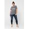 ONLY CARMAKOMA regular waist cropped skinny jeans CARWILLY dark denim