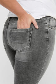 thumbnail: ONLY CARMAKOMA cropped regular waist skinny jeans CARWILLY grijs