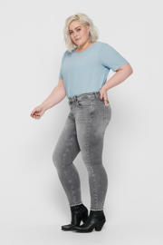 thumbnail: ONLY CARMAKOMA cropped regular waist skinny jeans CARWILLY grijs