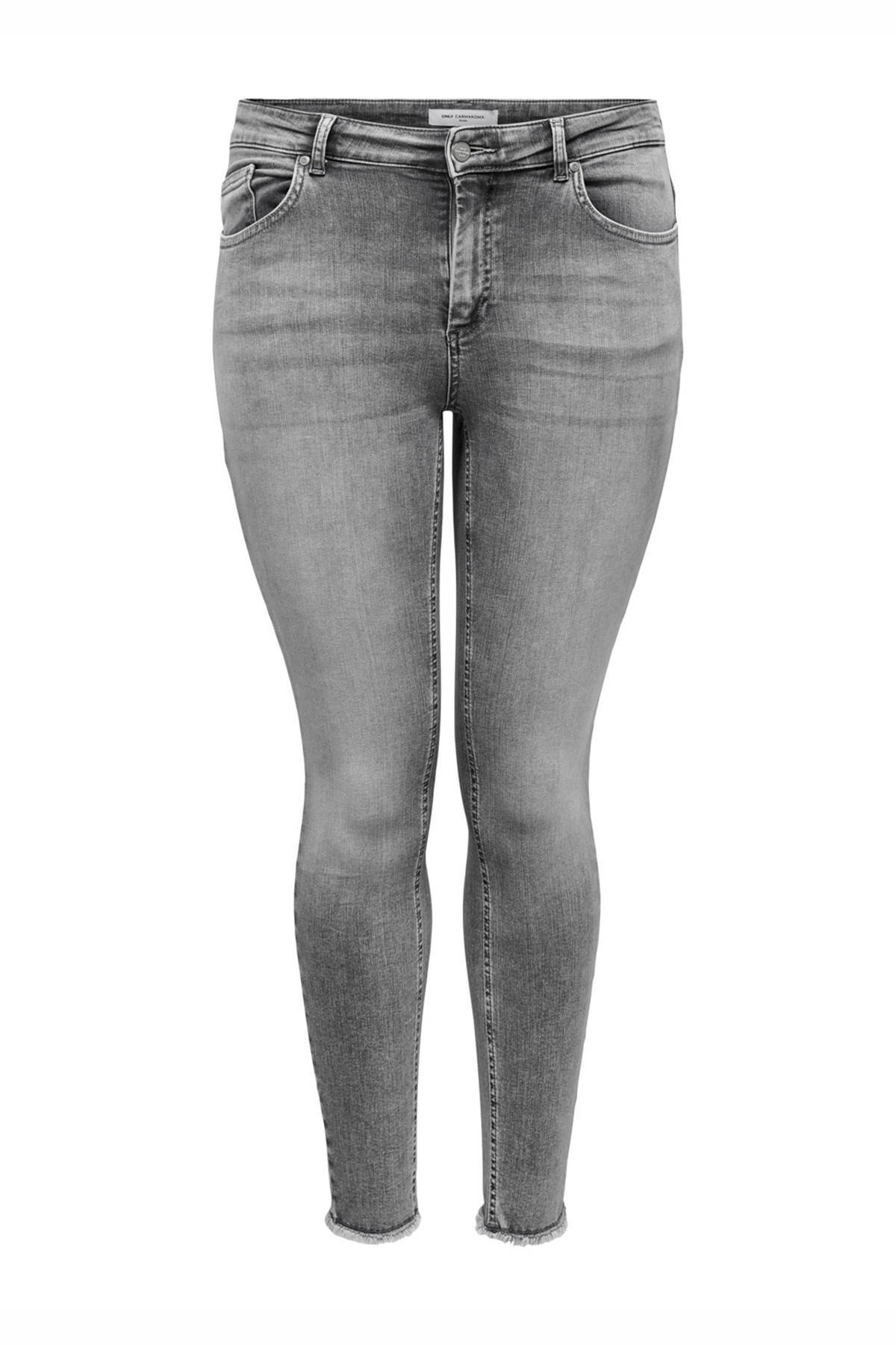 Only Carmakoma Carwilly Life Reg Sk Ank Jn Rea0918 Gray Denim | Freewear Grijs , Grijs, Dames online kopen