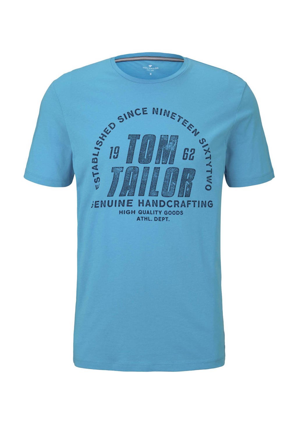 Tom Tailor T-shirt met logo blauw, Blauw