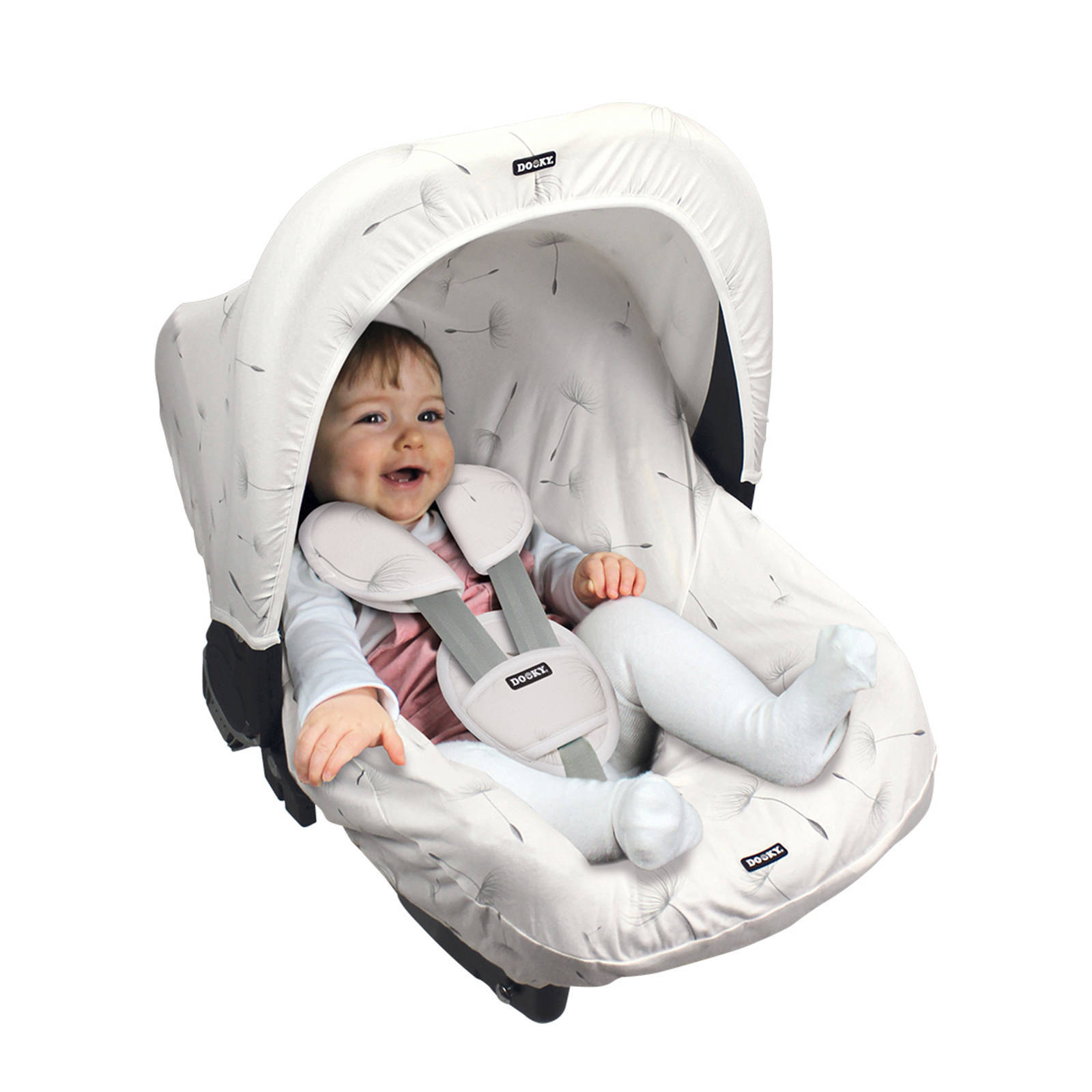 Dooky autostoelhoes groep 0+ Seat Cover - Dandelion | wehkamp