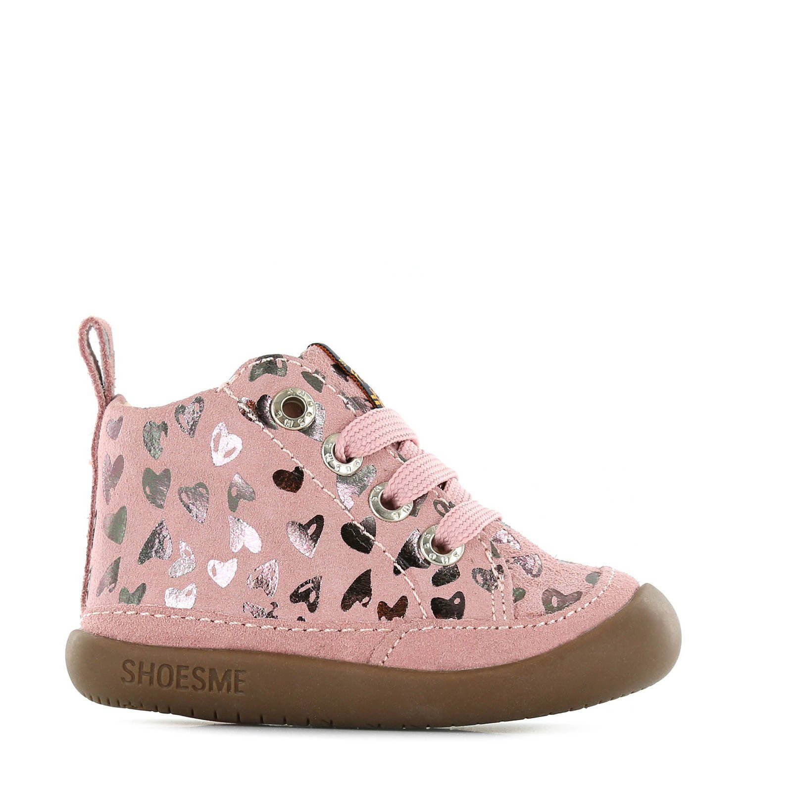 Shoesme Extreme Flex BF20W005 B leren babyschoenen roze/zilver online kopen
