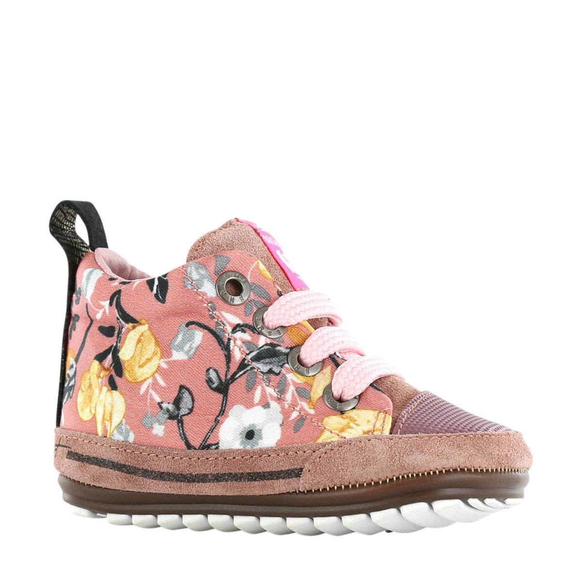 Shoesme Proof Smart babyschoenen bloemenprint roze wehkamp