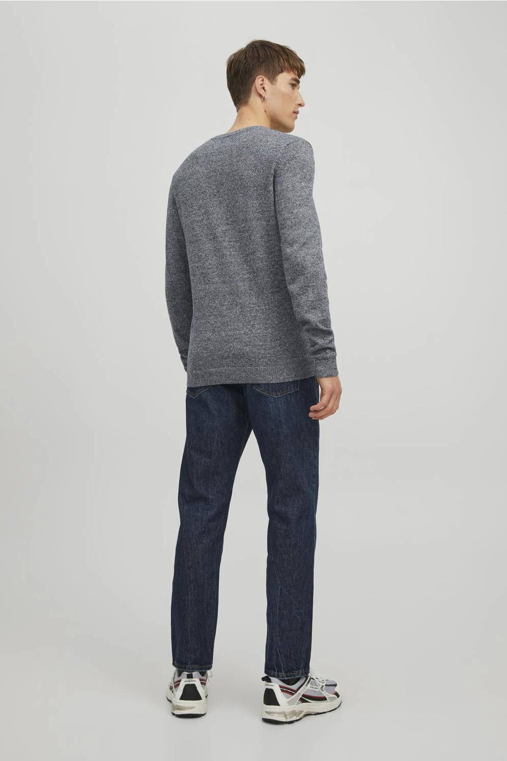 Mann JACK & JONES Basic Trui Lange Mouw Sweatshirt Ronde Hals Pullover Effen Jumper JJEBASIC, Colour:Grey, Size:XL Mann JACK & JONES Basic Trui Lange Mouw Sweatshirt Ronde Hals Pullover Effen Jumper JJEBASIC, Colour:Grey, Size:XL