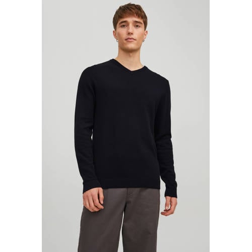 JACK & JONES ESSENTIALS pullover gebreid zwart afbeelding