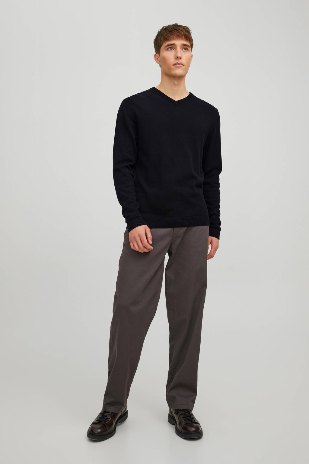 JACK & JONES ESSENTIALS pullover gebreid zwart