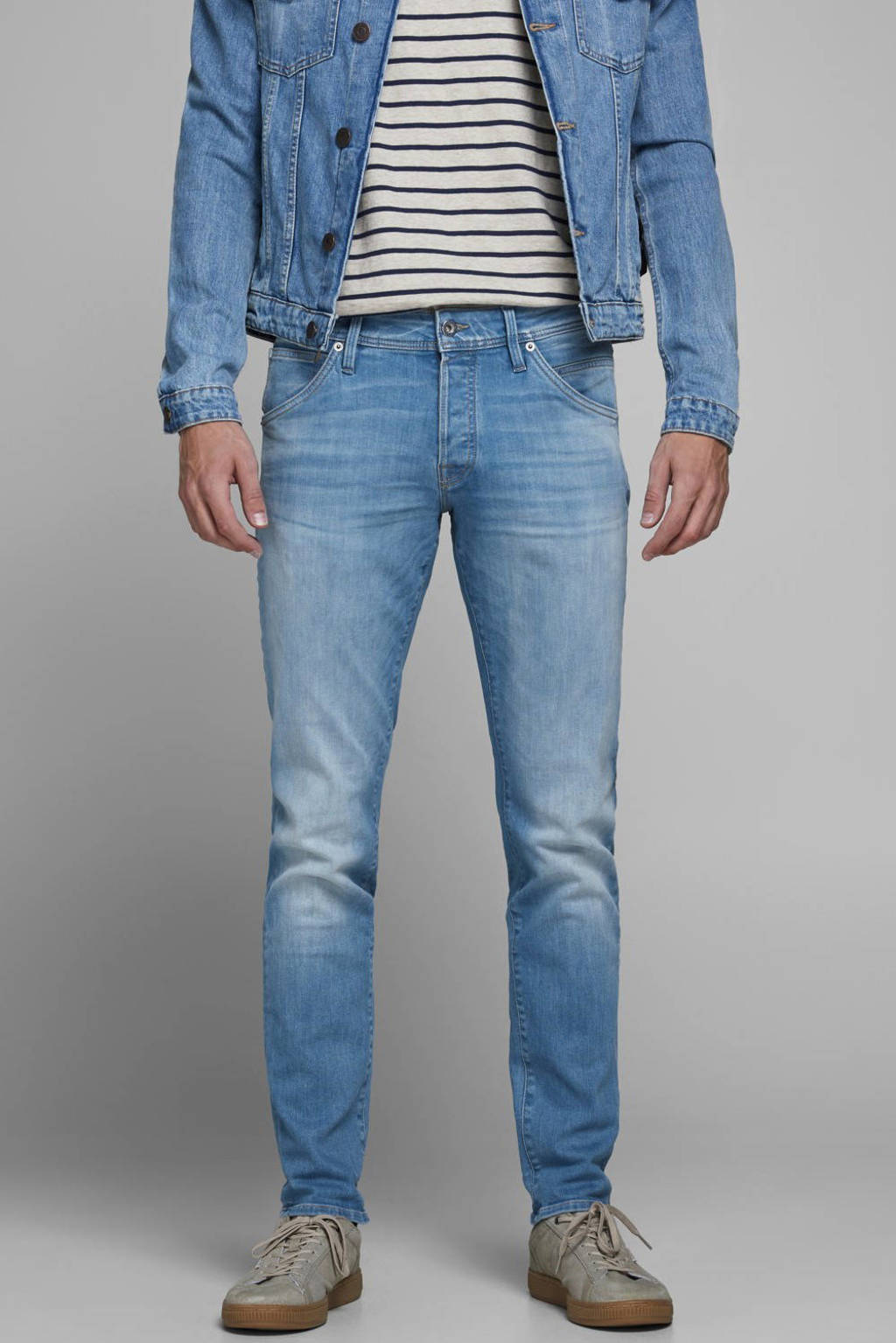 JACK & JONES JEANS INTELLIGENCE slim fit jeans Glenn light denim wehkamp