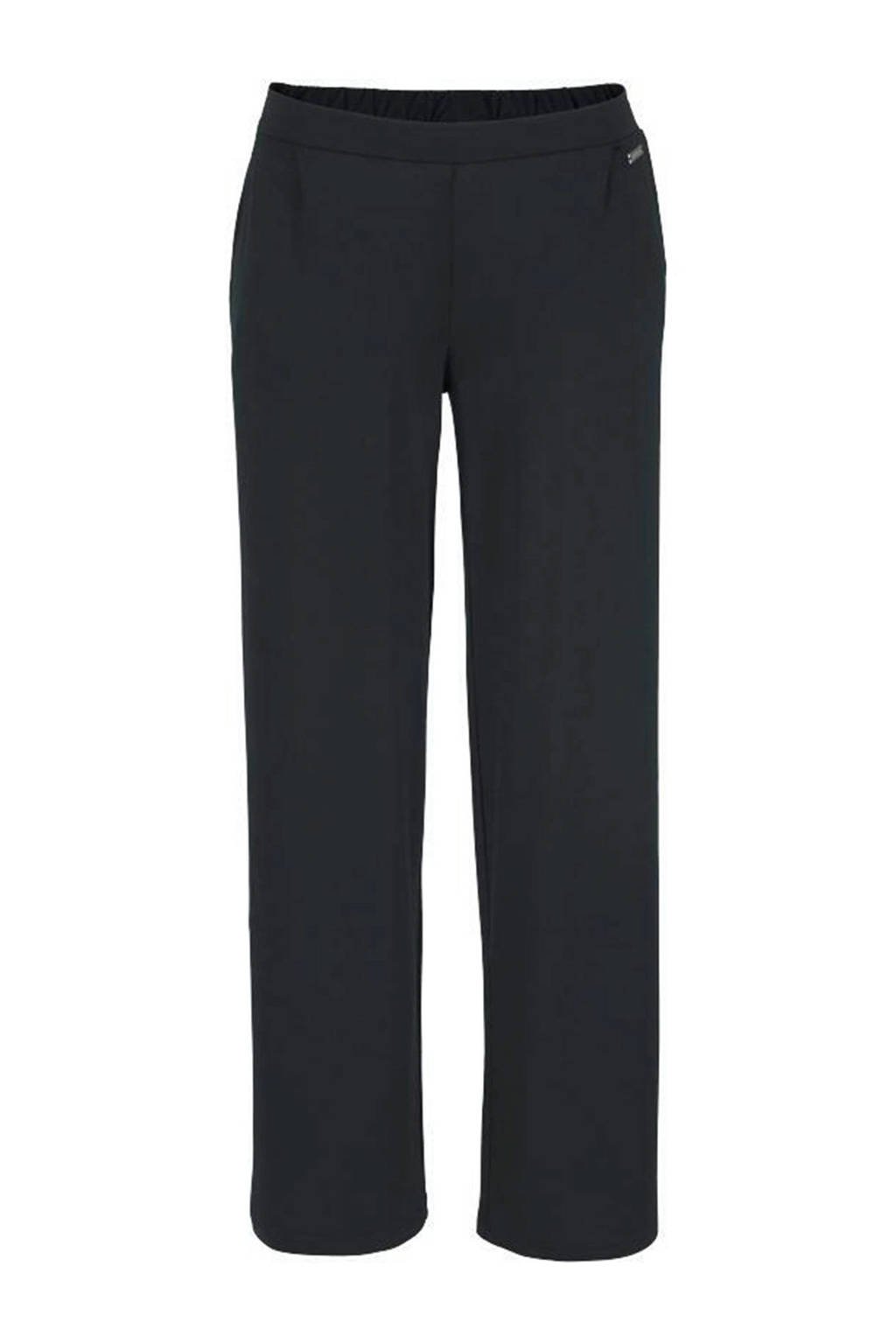 Lascana fleece loungebroek zwart, Zwart